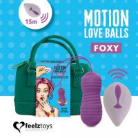 купить Вагинальные шарики с жемчужным массажем FeelzToys Motion Love Balls Foxy с пультом ДУ, 7 режимов