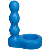 купить Насадка для двойного проникновения Doc Johnson The Double Dip 2 Blue, для пениса или игрушки купить Насадка для двойного проникновения Doc Johnson The Double Dip 2 Blue, для пениса или игрушки