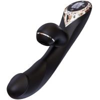 купить Вакуумный вибратор-кролик с подогревом KisToy A-King Pro Black, с LED-экраном купить Вакуумный вибратор-кролик с подогревом KisToy A-King Pro Black, с LED-экраном