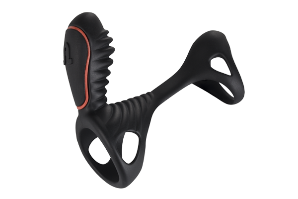 Вибронасадка на член Adrien Lastic Gladiator с пультом ДУ, стимуляция клитора и точки G, 2 мотора