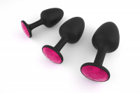 купить Анальная пробка Dorcel Geisha Plug Ruby M с шариком внутри, создает вибрации, макс. диаметр 3,2см