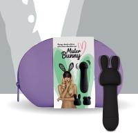 купить Мини-вибратор FeelzToys Mister Bunny Black с двумя насадками купить Мини-вибратор FeelzToys Mister Bunny Black с двумя насадками