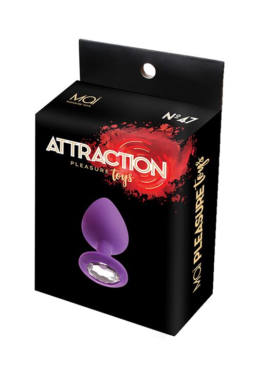 фото Анальная пробка с кристаллом MAI Attraction Toys №47 Purple, длина 7см, диаметр 2,5см фото Анальная пробка с кристаллом MAI Attraction Toys №47 Purple, длина 7см, диаметр 2,5см