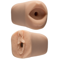 купить Мастурбатор двусторонний Doc Johnson Mia Malkova / Vicky Vette Ultraskyn, вагина/ротик