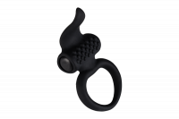 купить Эрекционное виброкольцо Adrien Lastic Lingus Black с язычком и щеточкой для стимуляции клитора купить Эрекционное виброкольцо Adrien Lastic Lingus Black с язычком и щеточкой для стимуляции клитора