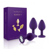купить Набор анальных пробок с кристаллом Rianne S: Booty Plug Set Purple, диаметр 2,7см, 3,5см, 4,1см купить Набор анальных пробок с кристаллом Rianne S: Booty Plug Set Purple, диаметр 2,7см, 3,5см, 4,1см