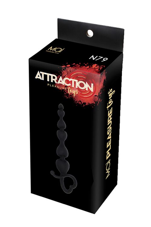 фото Анальные бусы MAI Attraction Toys №79 Black, длина 18см, диаметр 3,1см фото Анальные бусы MAI Attraction Toys №79 Black, длина 18см, диаметр 3,1см