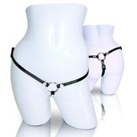 купить Трусики-стринги для страпона Sportsheets - Bare As You Dare Strap-On, съемное металлическое кольцо