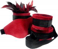 купить Набор BDSM для начинающих Sportsheets Sexy Slave Kit (наручники и поножи с лентой, маска, щекоталка) купить Набор BDSM для начинающих Sportsheets Sexy Slave Kit (наручники и поножи с лентой, маска, щекоталка)