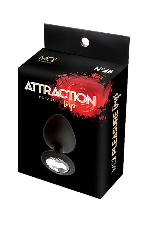 фото Анальная пробка с кристаллом MAI Attraction Toys №47 Black, длина 7см, диаметр 2,5см фото Анальная пробка с кристаллом MAI Attraction Toys №47 Black, длина 7см, диаметр 2,5см