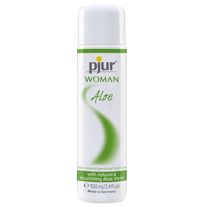 Лубрикант на водной основе pjur Woman Aloe 100 мл с экстрактом алоэ, увлажняющий, без парабенов