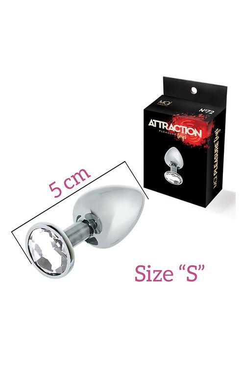 фото Анальная пробка с кристаллом MAI Attraction Toys №72, длина 5см, диаметр 2,5см фото Анальная пробка с кристаллом MAI Attraction Toys №72, длина 5см, диаметр 2,5см