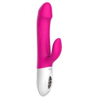 купить Пульсатор-кролик Leten Vibrator Realistic с подогревом и вибрацией клиторального отростка