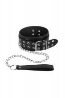купить Ошейник широкий с поводком Fetish Tentation Eyalets and Leash купить Ошейник широкий с поводком Fetish Tentation Eyalets and Leash