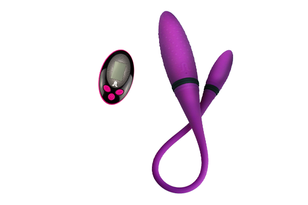 Вибратор двусторонний Adrien Lastic AD-2 с пультом LRS