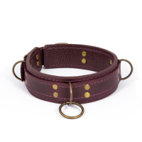 купить Премиум ошейник LOVECRAFT размер M фиолетовый, натуральная кожа, в подарочной упаковке