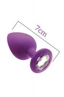 купить Анальная пробка с кристаллом MAI Attraction Toys №47 Purple, длина 7см, диаметр 2,5см купить Анальная пробка с кристаллом MAI Attraction Toys №47 Purple, длина 7см, диаметр 2,5см