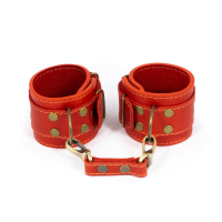 купить Премиум наручники LOVECRAFT красные, натуральная кожа, в подарочной упаковке