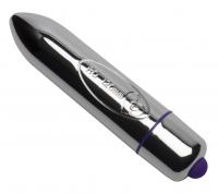 купить Вибропуля Rocks Off RO-120mm 10 Chrome, 10 режимов работы, глянцевый хром