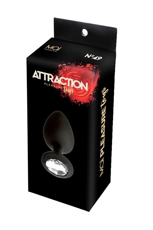 фото Анальная пробка с кристаллом MAI Attraction Toys №49 Black, длина 9,5см, диаметр 4см фото Анальная пробка с кристаллом MAI Attraction Toys №49 Black, длина 9,5см, диаметр 4см