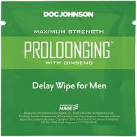 купить Пролонгирующая салфетка Doc Johnson Delay Wipe For Men с экстрактом женьшеня