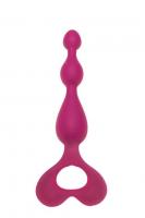 купить Анальная цепочка Alive Arrow Pink, силикон, макс. диаметр 3см