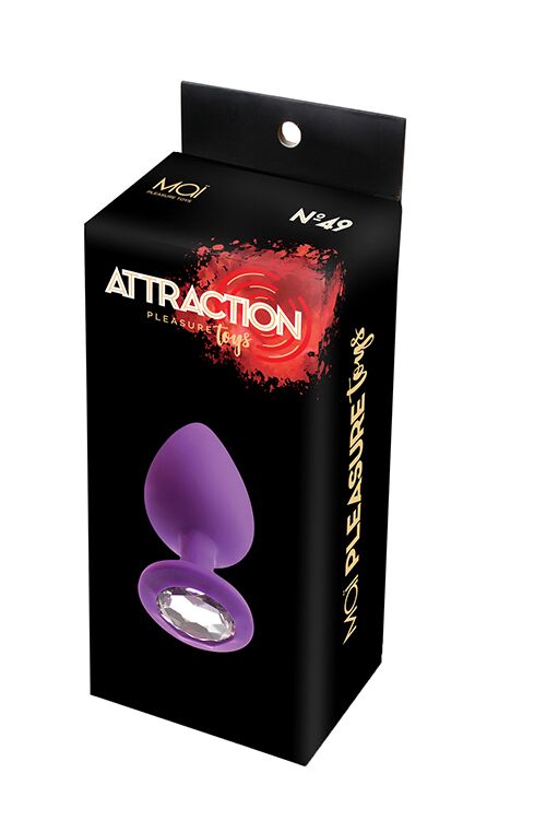 фото Анальная пробка с кристаллом MAI Attraction Toys №49 Purple, длина 9,5см, диаметр 4см фото Анальная пробка с кристаллом MAI Attraction Toys №49 Purple, длина 9,5см, диаметр 4см