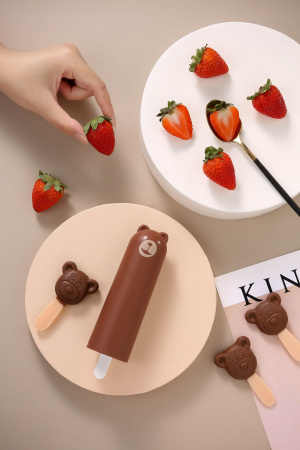 фото Вибратор KisToy Mr.Ted, реалистичный вибратор под видом мороженого, диаметр 43мм