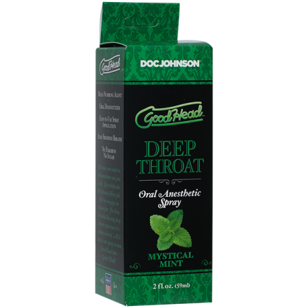 фото Спрей для минета Doc Johnson GoodHead DeepThroat Spray – Mystical Mint 59 мл для глубокого минета