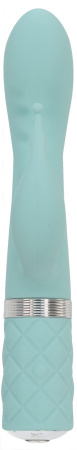 фото Роскошный вибратор-кролик Pillow Talk - Kinky Teal с кристаллом Сваровски, мощный