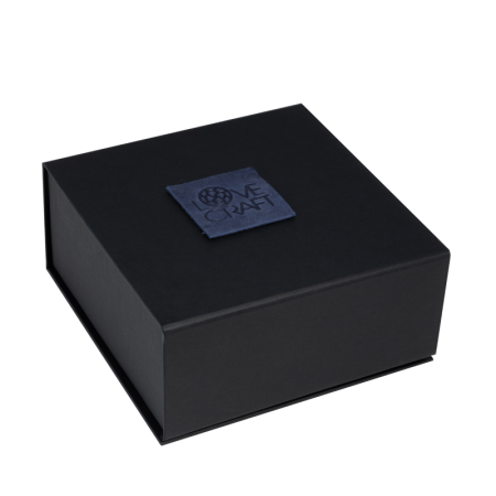 фото Премиум поножи LOVECRAFT голубые, натуральная кожа, в подарочной упаковке