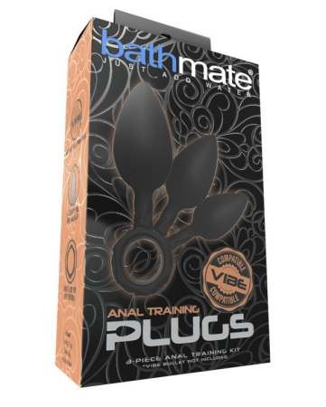 фото Набор анальных пробок Bathmate Anal Training Plugs, диаметр 2,5см - 3,1см - 3,8см