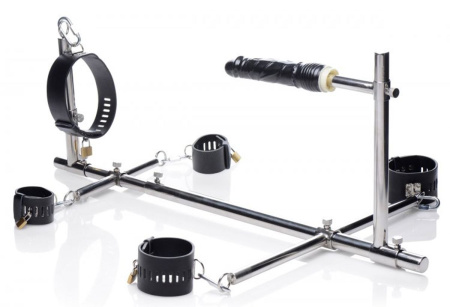 фото Конструкция для фиксации с фаллоимитатором Imprisoned Metal Stockade with Dildo