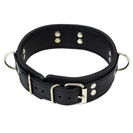 фото Премиум ошейник LOVECRAFT размер S черный, натуральная кожа, в подарочной упаковке