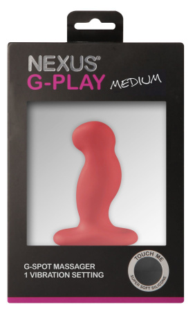 фото Вибромассажер простаты Nexus G-Play Plus M Red, макс диаметр 3см, перезаряжаемый
