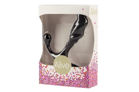 фото Самый недорогой массажер простаты Alive Nero для новичков, силикон и пластик, отлично для старта