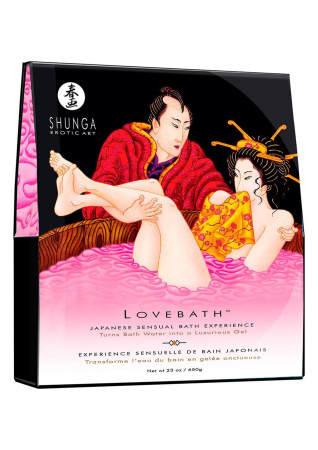 фото Гель для ванны Shunga LOVEBATH - Dragon Fruit 650гр, делает воду ароматным желе со SPA еффектом
