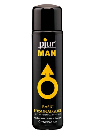 фото Лубрикант на силиконовой основе pjur MAN Basic personal glide 100 мл с деликатным уходом за кожей