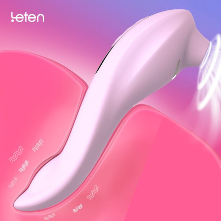 фото Вакуумный вибратор 3-в-1 Leten Sucking Vibrator (вакуум, вибрация, массажные движения язычка)