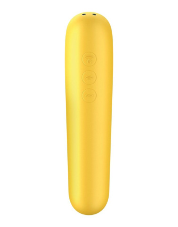 фото Смарт вибратор и вакуумный стимулятор 2-в-1 Satisfyer Dual Love Yellow