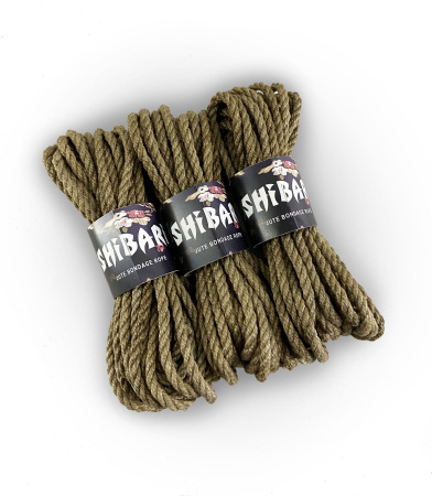 фото Джутовая веревка для Шибари Feral Feelings Shibari Rope, 8 м серая