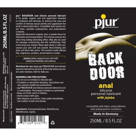 фото Анальная смазка pjur backdoor anal Relaxing jojoba silicone 250 мл на силиконовой основе с жожоба