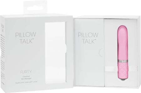 фото Роскошный вибратор PILLOW TALK - Flirty Pink с кристаллом Сваровски, гибкая головка фото Роскошный вибратор PILLOW TALK - Flirty Pink с кристаллом Сваровски, гибкая головка