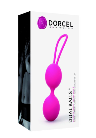 фото Вагинальные шарики Dorcel Dual Balls Magenta, диаметр 3,6см, вес 55гр