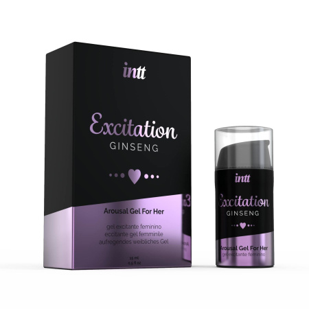 фото Возбуждающий гель Intt Excitation (15 мл) с экстрактом женьшеня, с эффектом вибрации фото Возбуждающий гель Intt Excitation (15 мл) с экстрактом женьшеня, с эффектом вибрации