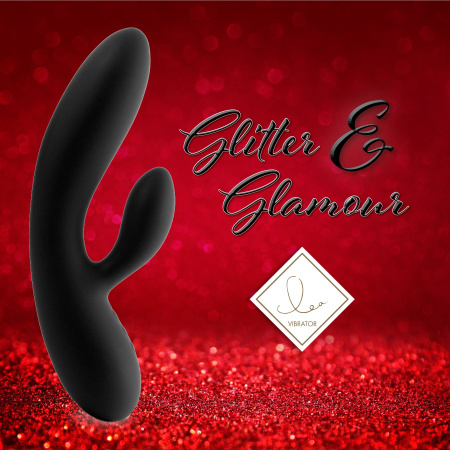 фото Гибкий вибратор кролик с двумя моторами FeelzToys Lea Rabbit Vibrator Black