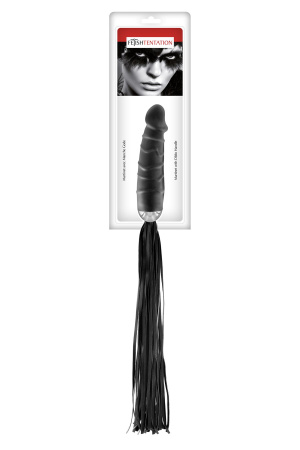 фото Флоггер с ручкой-дилдо Fetish Tentation Whip with Dildo Handle