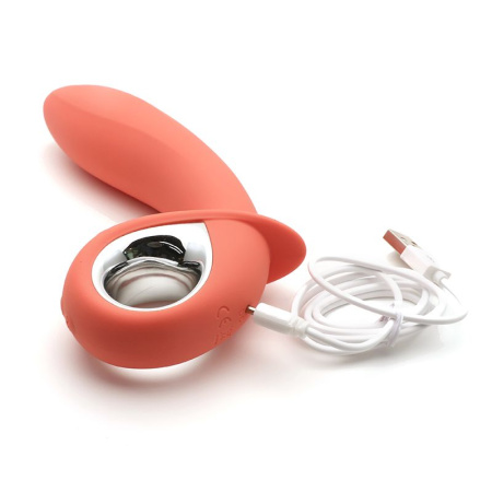 фото Анальный вибратор KisToy Klein Orange с надувающимся кончиком, unisex, диаметр 35-50мм