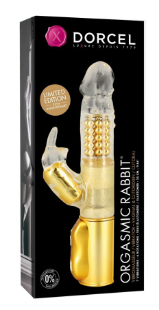 фото Вибратор-кролик Dorcel Orgasmic Rabbit Gold с жемчужным массажем