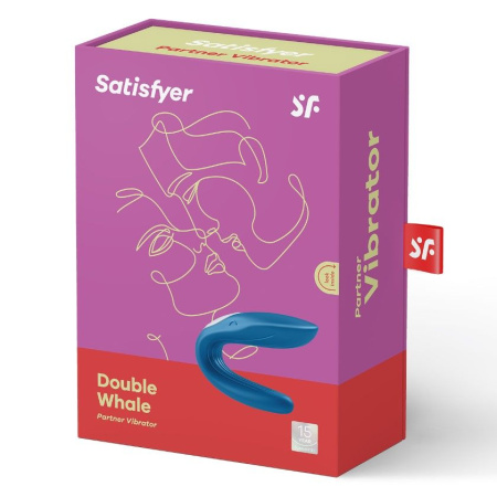 фото Вибратор для пар Satisfyer Double Whale с двумя моторчиками фото Вибратор для пар Satisfyer Double Whale с двумя моторчиками